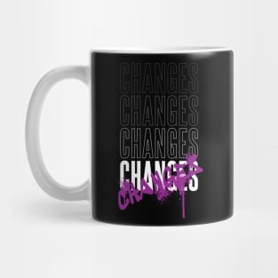 changes word art Mug